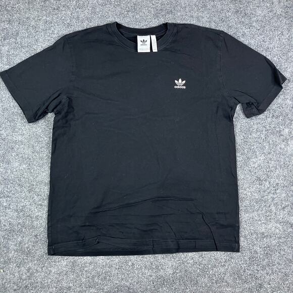 Adidas T-Shirt Mens XL Black Trefoil Logo Minimalist Casual Streetwear Style - Picture 1 of 8